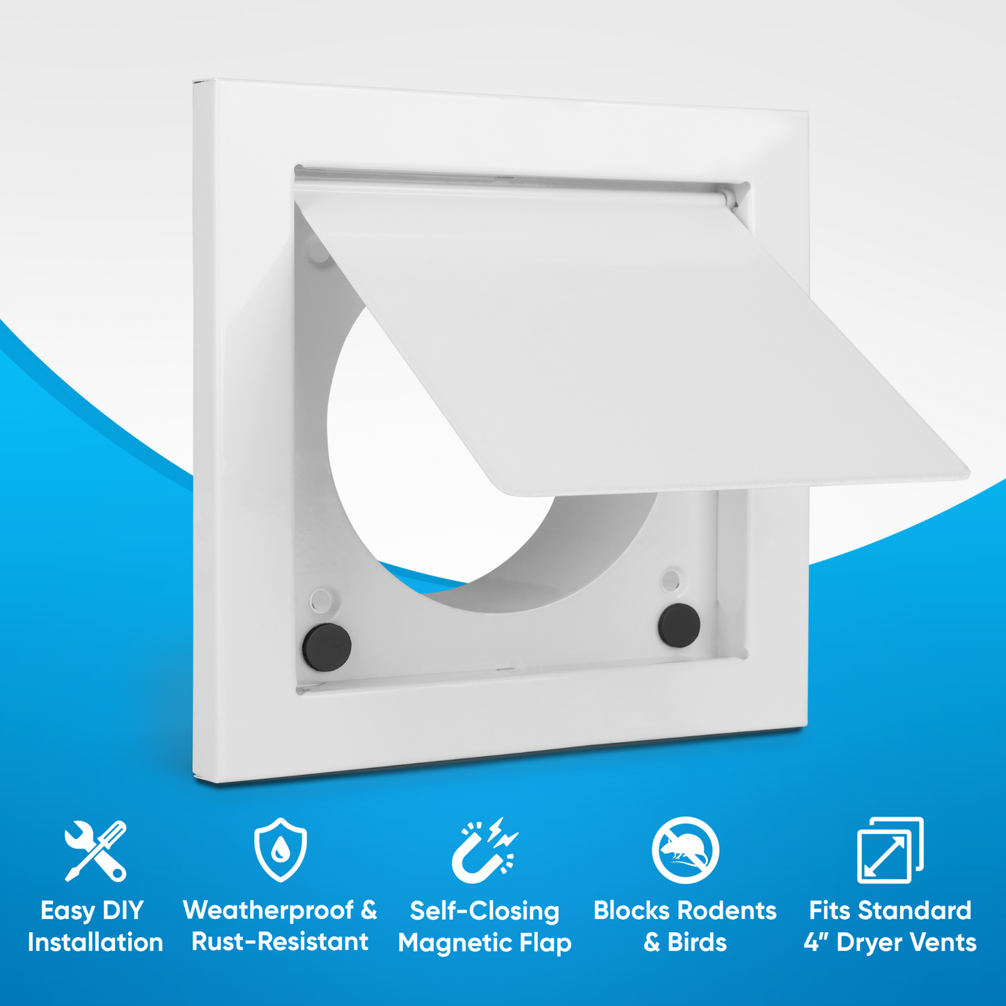 Magnetic Dryer Vent for Rodent Prevention & Control