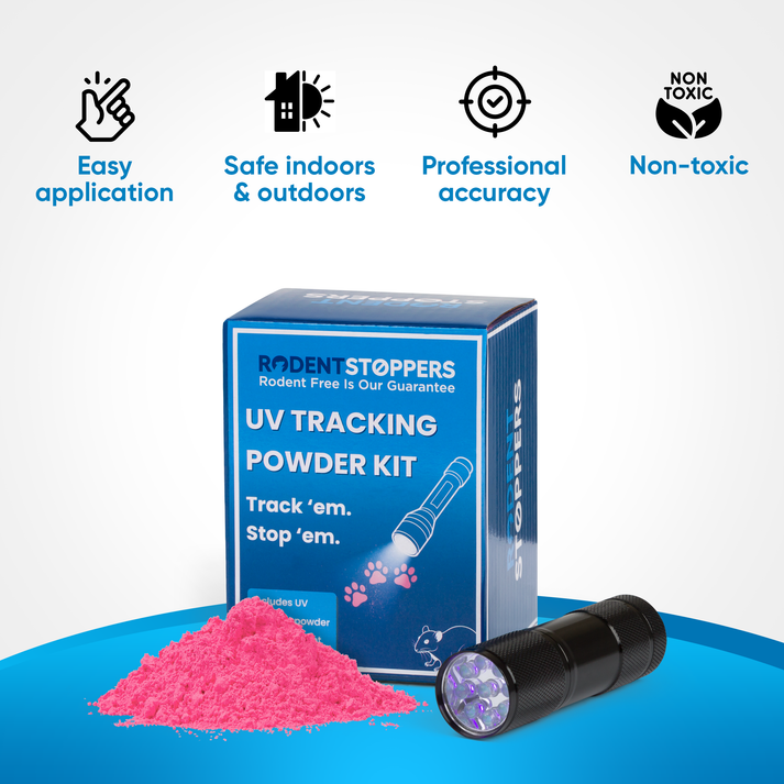 UV Rodent Tracking Powder with UV Flashlight
