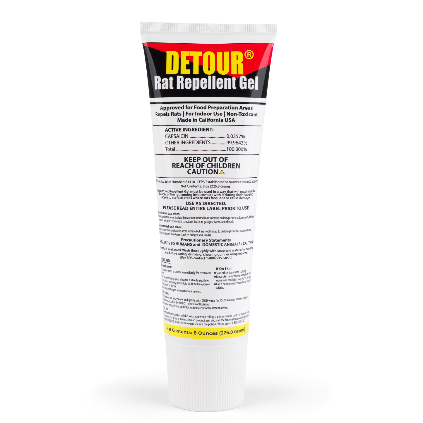Detour Rodent Repellent Gel – 8 oz | Pro-Grade Rat & Mouse Deterrent (Wholesale)