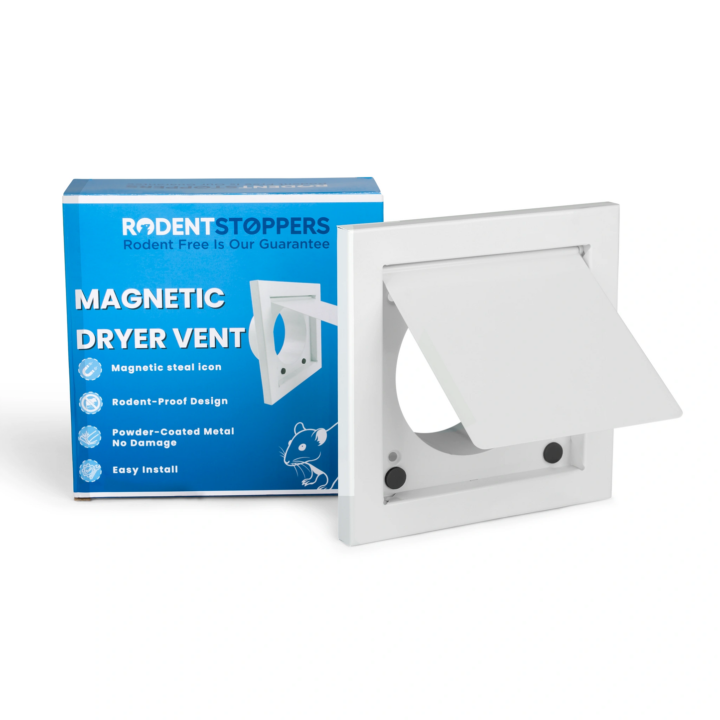 Magnetic Dryer Vent for Rodent Prevention & Control